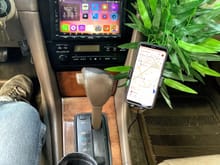 Shot this to show a friend my Android head unit and wireless charging phone mount...  But checkout the cupholder mod!!!