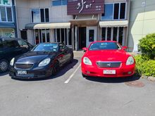 I am also lucky enough to find a red Toyota Soarer out there. It is hard enough to see a Lexus SC430 out there and it is even harder to find a good example of a Toyota Soarer. The owner of the red car is the manager of the Korean restaurant back there and he has owned the car since 2006. 