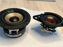 New Vs Old. W3-8818SJF 3" Full range Speaker. 8 ohm like OEM.