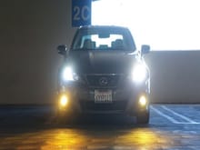 This is my car with 6K headlights and 3K fog lights. Am considering going from 6K to 8K though.