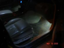 White footwell LED as well as white dome lighting