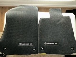 Accessories - Floor mats - black carpet with white letters, fits IS 2021 to 2024 - Used - 2021 to 2024 Lexus IS - Coppell, TX 75019, United States