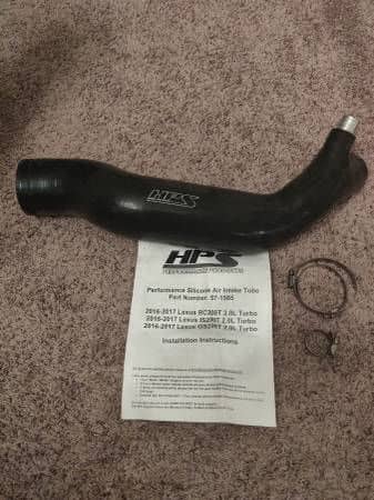 Engine - Intake/Fuel - HPS BLACK shortram silicone intake tube for 2016-17 RC200t, IS200t, GS200t - Used - Oceanside, CA 92058, United States