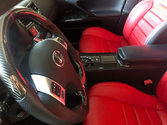 Carbon Fiber Flat Bottom Steering Wheel 