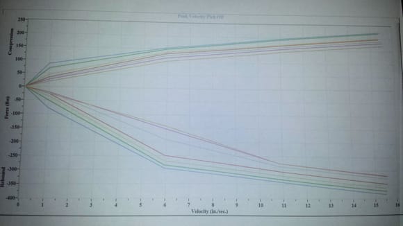 SHOCK DYNO: BC Racing Shock  with Bilstein Internals. Revalve #1     picture1
