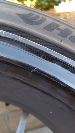 Rear wheel hairline crack