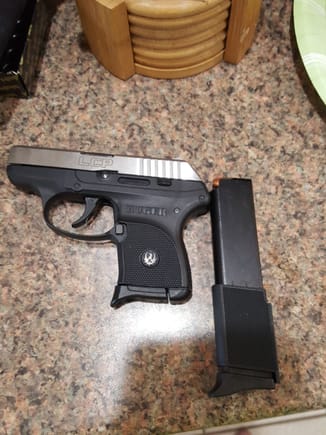 My new 10 round extended mag came in for my .380acp Ruger LCP.