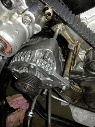 Replacing 1998 LS400 100A  alternator  with 130A alternator from 2001-2003  (only) LS430.
Plug and play...order special bolt from Lexus for third mounting ear. The owner comments the electronics have perked up a bit at idle...