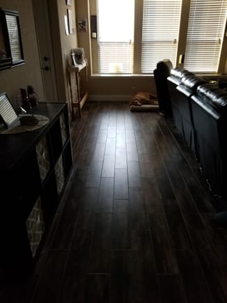 Love the way our floors turned out.  Lots of work though.