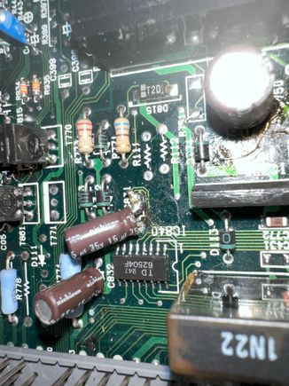 Bad capacitor soldering