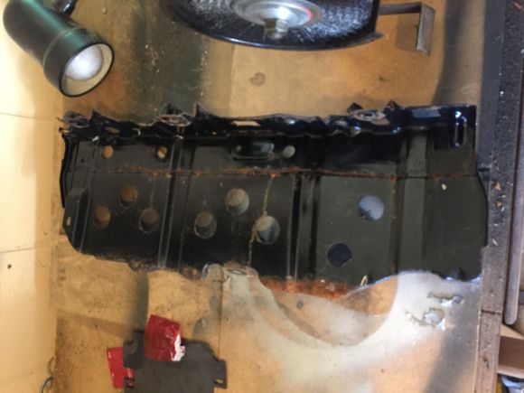 part underneath rear seat.  Was starting to rust really bad.