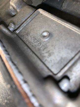 Serial Number On Current Transmission Mounted On vehicle 