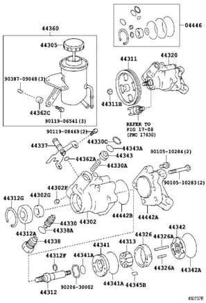 Lexus parts diagram for Vane Pump to assist you with parts selection.