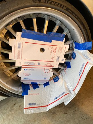 Not going to torch and ruin my wheel so gotta protect it from my way of getting it off.