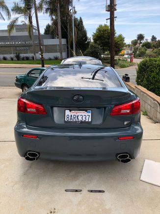Switched out the smoked reflectors the car had for some LED bumper lights. Was super easy to set up and I think they look a lot better. Next to get some PPE headers. 
