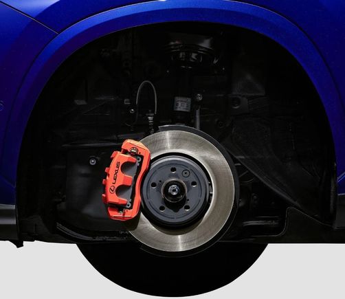 OEM Orange Caliper "Lexus" label