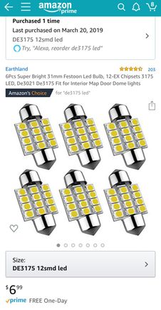 These are for the done lights. Middle and rear done lights. 