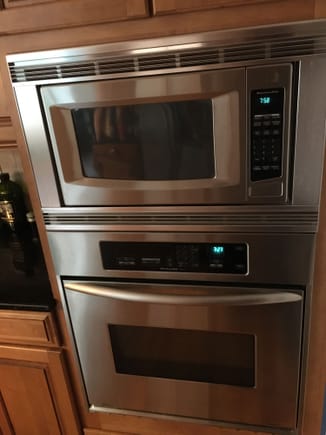 Microwave is seldom ever used, oven below it is used a lot and it's shockingly good on power. Only takes 2x a toaster oven in most cases 