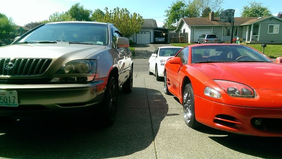 A LOT more reliable than my other car, next to her...