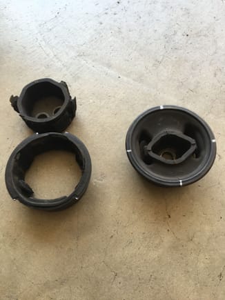 IS F diff mounts removed