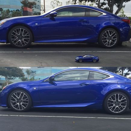 This is a pic I did last year showing stock to RSR down sus. I recently installed coils cause it didn't drop far enough down for me. Super curious to see how low the super downs go. Good luck and keep us posted please :)