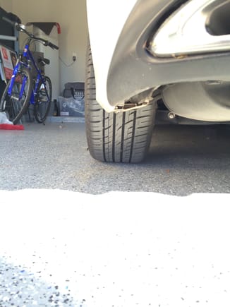 Driver side rear tire