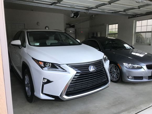 First time the RX350 is in the garage