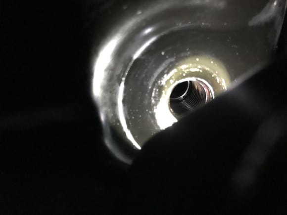 Drain Plug and Orange measuring tube Removed