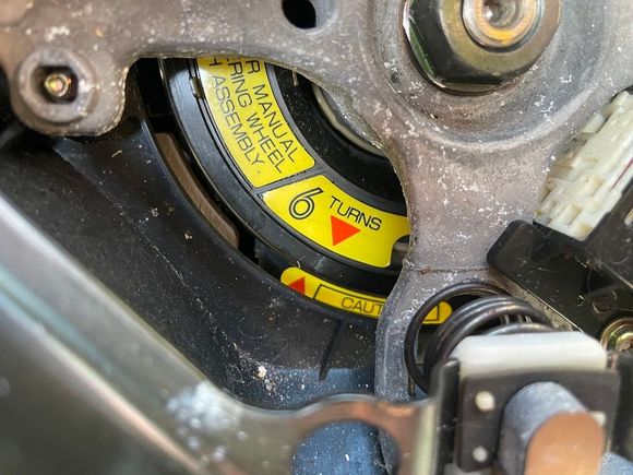 Ah, the dreaded clock spring.  We meet again!