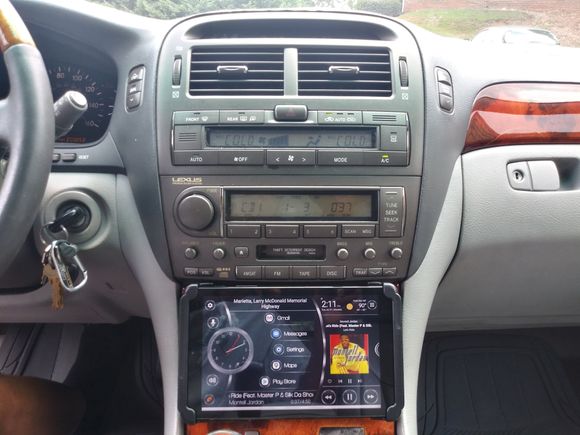 My 2004 LS430 With a 8" Samsung Tablet Install. I can control the tablet with the steering wheel controls.