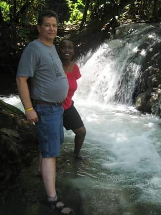 YS Falls Jamaica - fat man photo