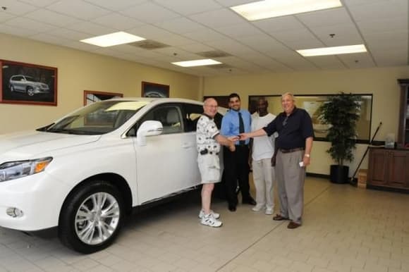 Delivery day.  Me, Sales manager Arthur Diaz, Porter who cleaned it, Salesman David Jamison.

Nalley Lexus of Roswell, GA