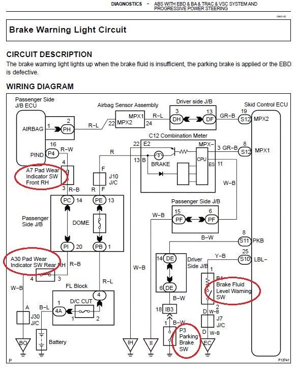2003 LS430 Parking Brake Light On ClubLexus Lexus Forum Discussion