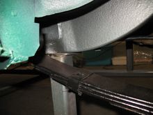 Support at rear frame