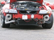Twin turbo &amp; superchaged cobra. This is absolute insanity.