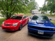no the v6 challenger is not mine. does make my car look better than it is though HAHA