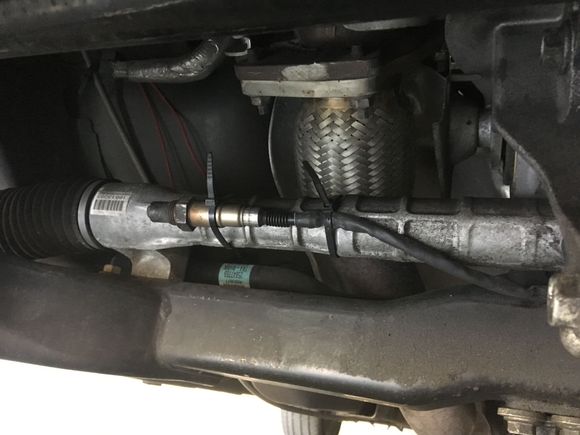 That’s the lower one right there strapped up