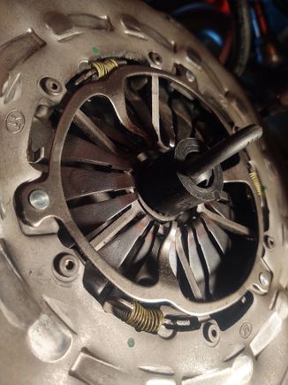 Tried an OE clutch, and it drew the fingers to the end of their travel. I consulted the RWD group on Facebook, apparently some people have to run pressure plate spacers. The fidanza flywheel could be off3-4 mm, taking up all of the travel. Ill keep the thread updated, hitting road blocks but learning a ton. I ordered "stand offs" from McMaster, as a gentleman on FB did