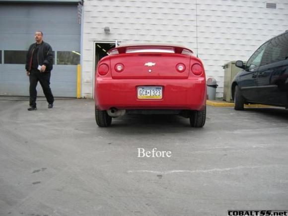 before rear