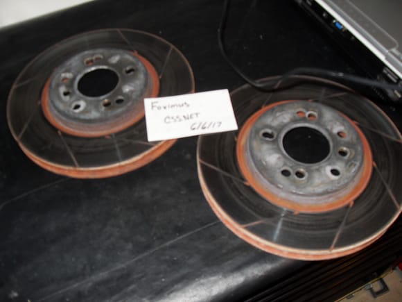 USED LSJ Powerslot Front Rotors.  Drilled for LSJ and Base Model (4x100) Use.  $80 + Shipping