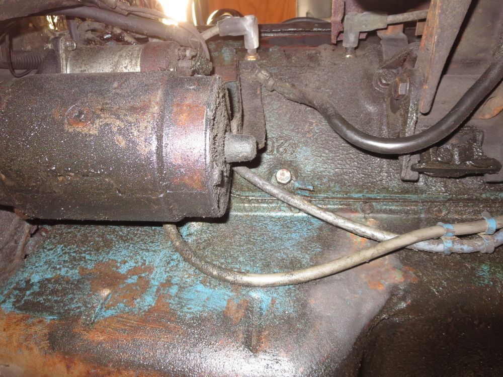 1977 Small Block Engine block antifreeze drain plugs location