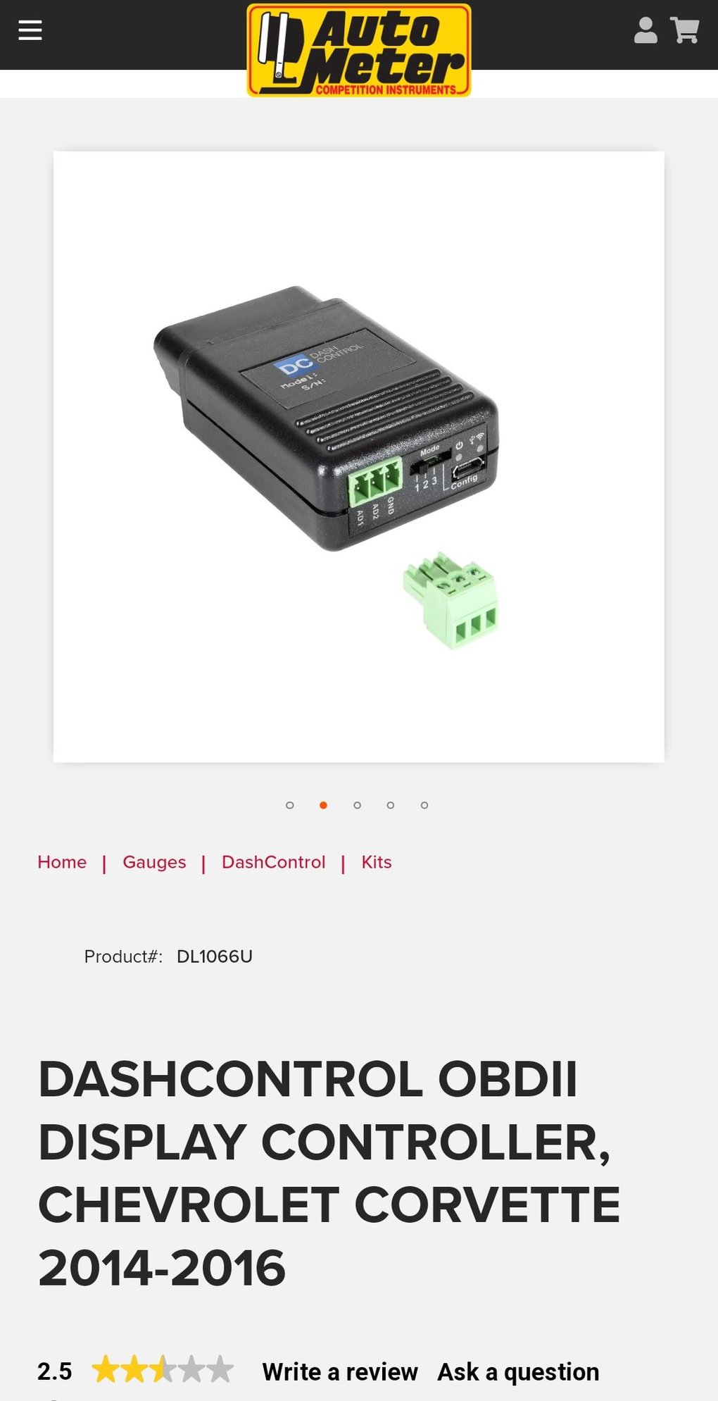 DASHCONTROL OBDII DISPLAY CONTROLLER, CHEVROLET