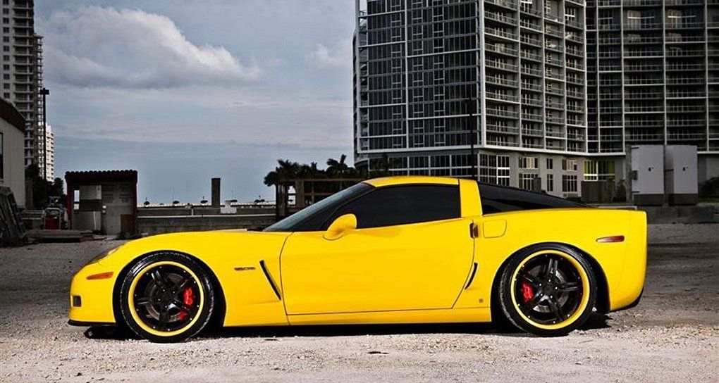 Red calipers on a yellow car thoughts CorvetteForum Chevrolet