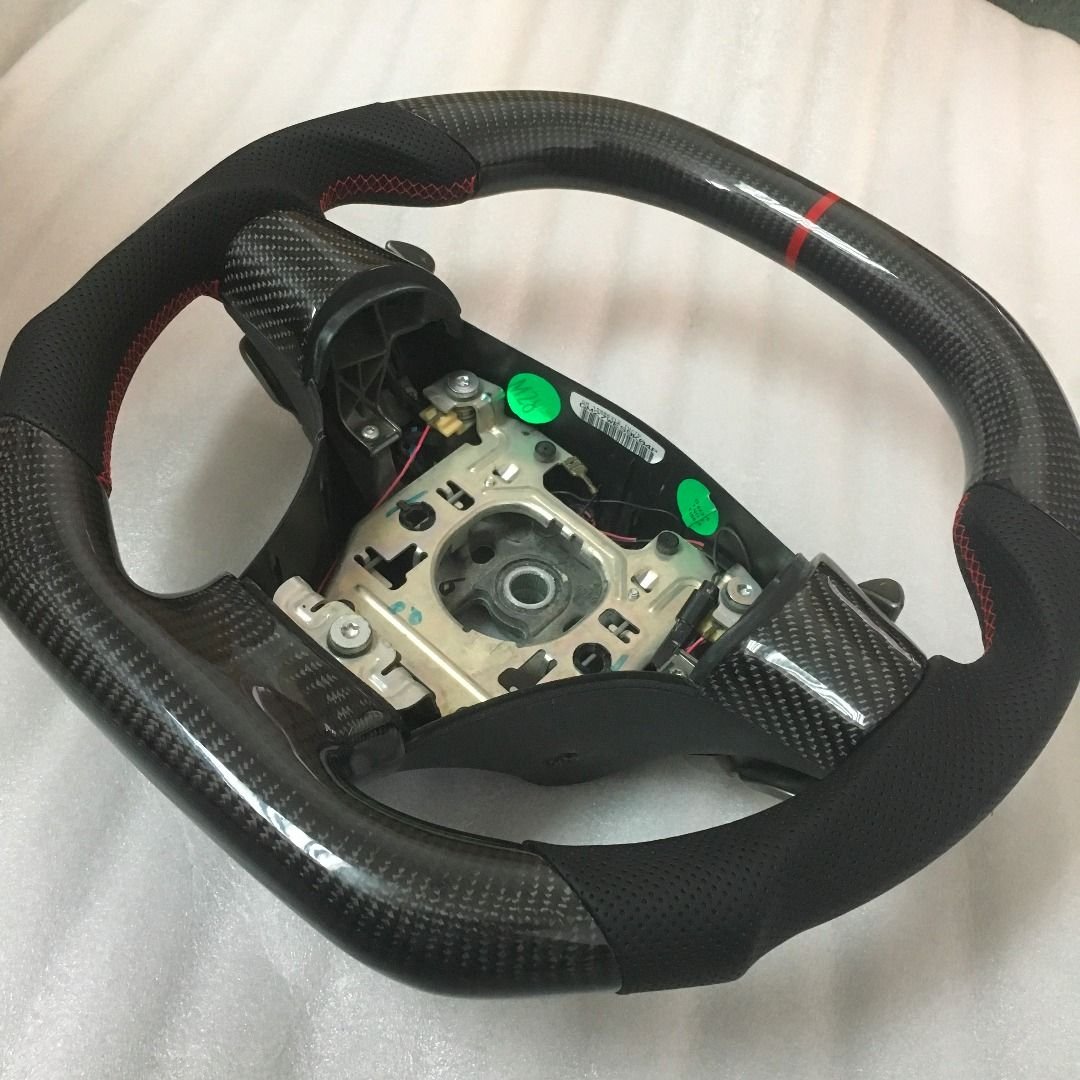 FS (For Sale) Carbon fiber flat top & bottom steering wheel ,950 usd