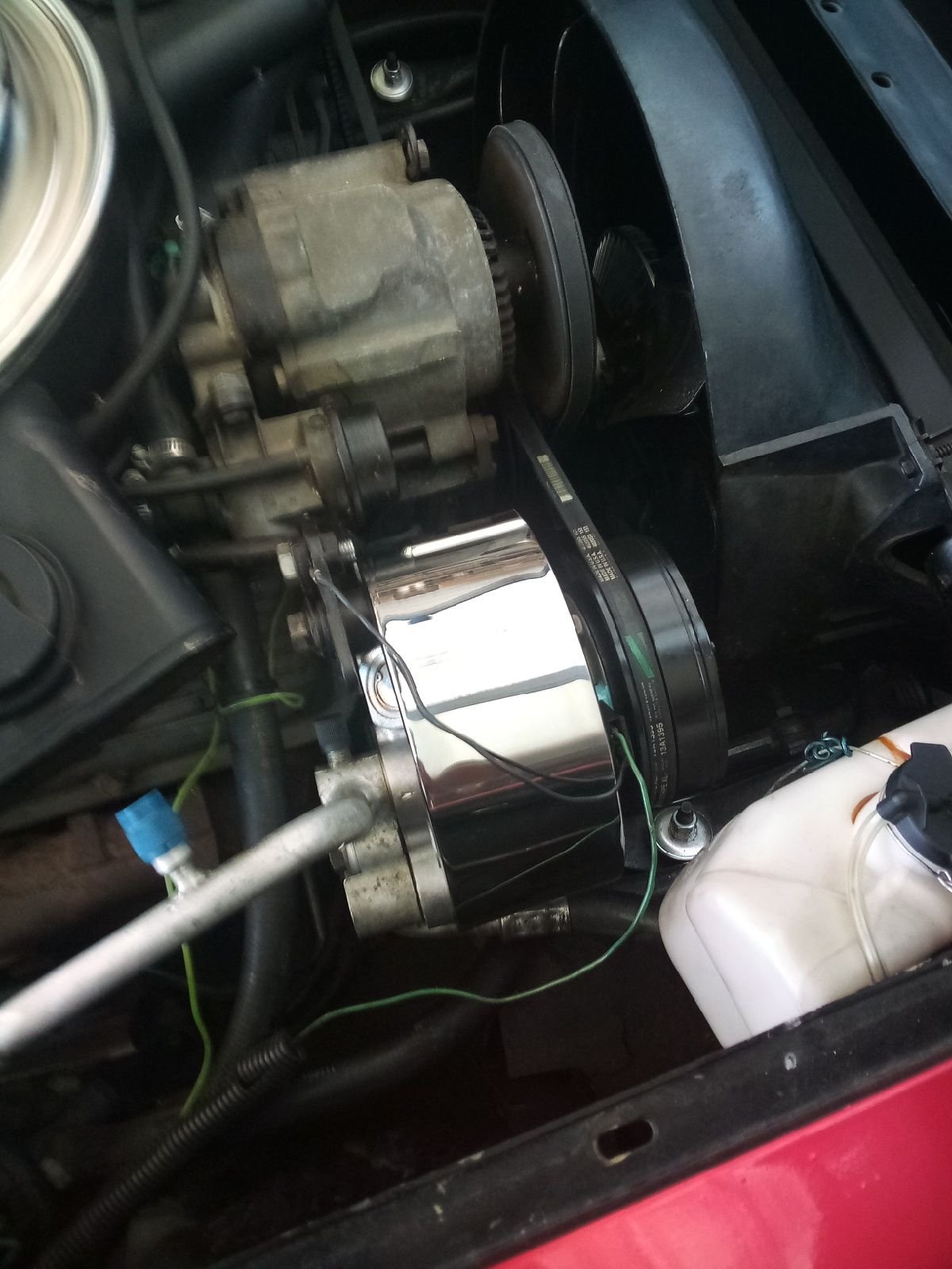 84 Corvette AC compressor chrome cover CorvetteForum Chevrolet