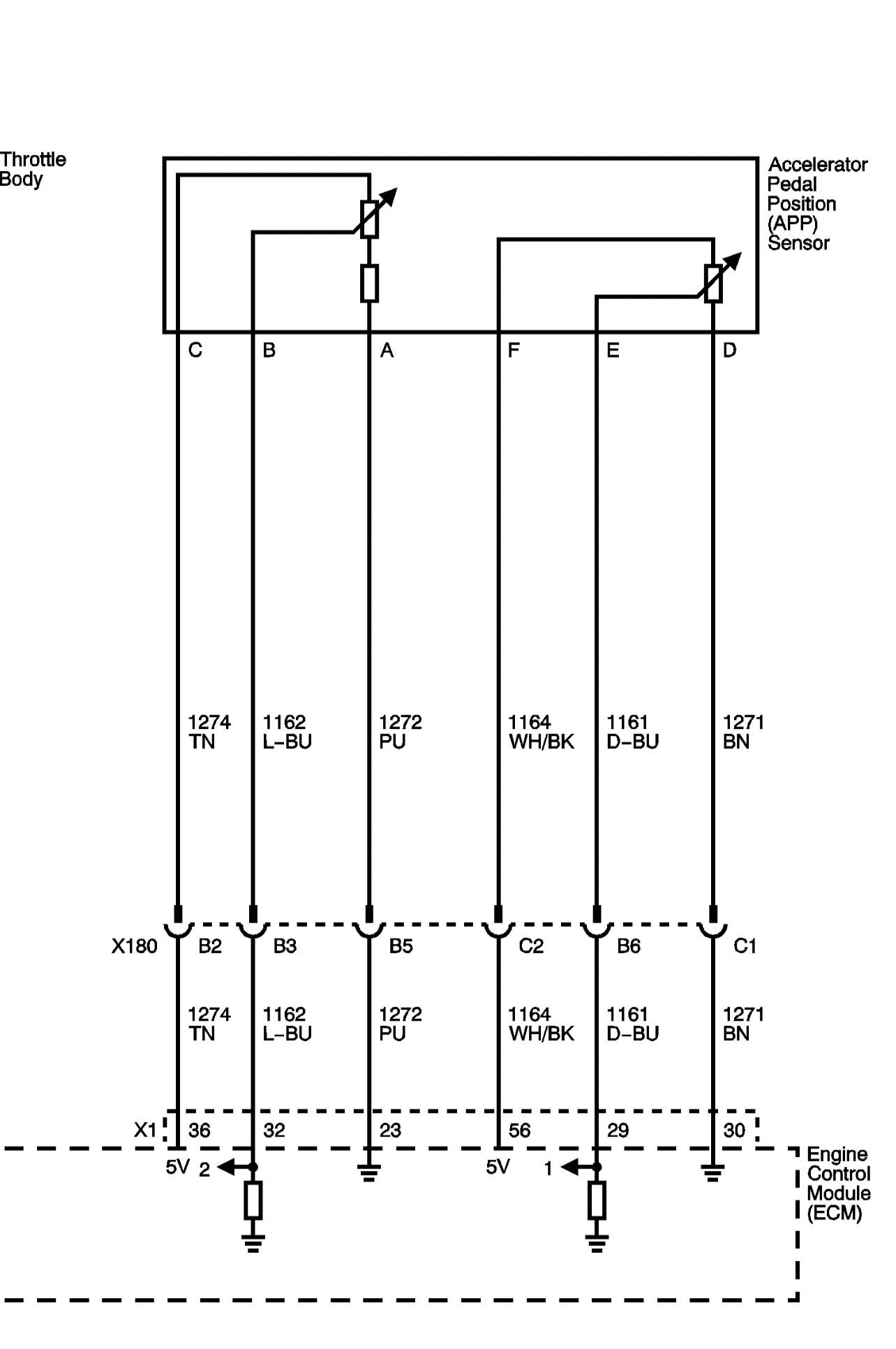 Accelerator Pedal Position Pinout CorvetteForum Chevrolet Corvette