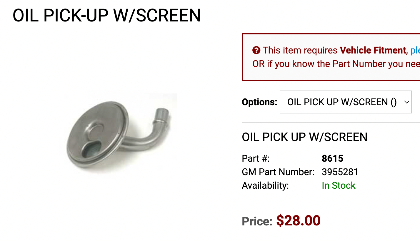 Please look at my new M77 oil pump screen. Is this ok?? CorvetteForum