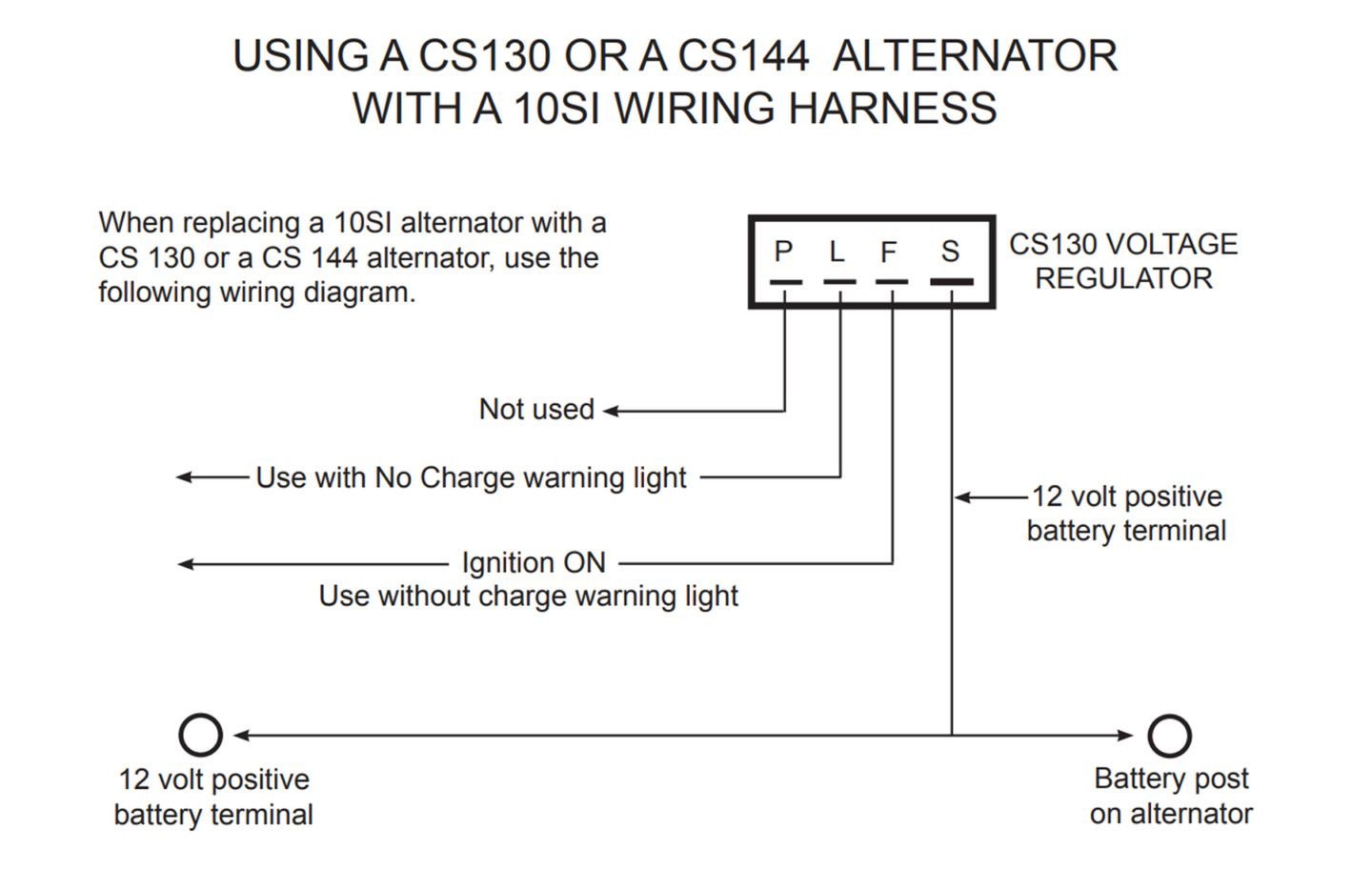 Exciter Cable to CS144 Alternator CorvetteForum Chevrolet Corvette