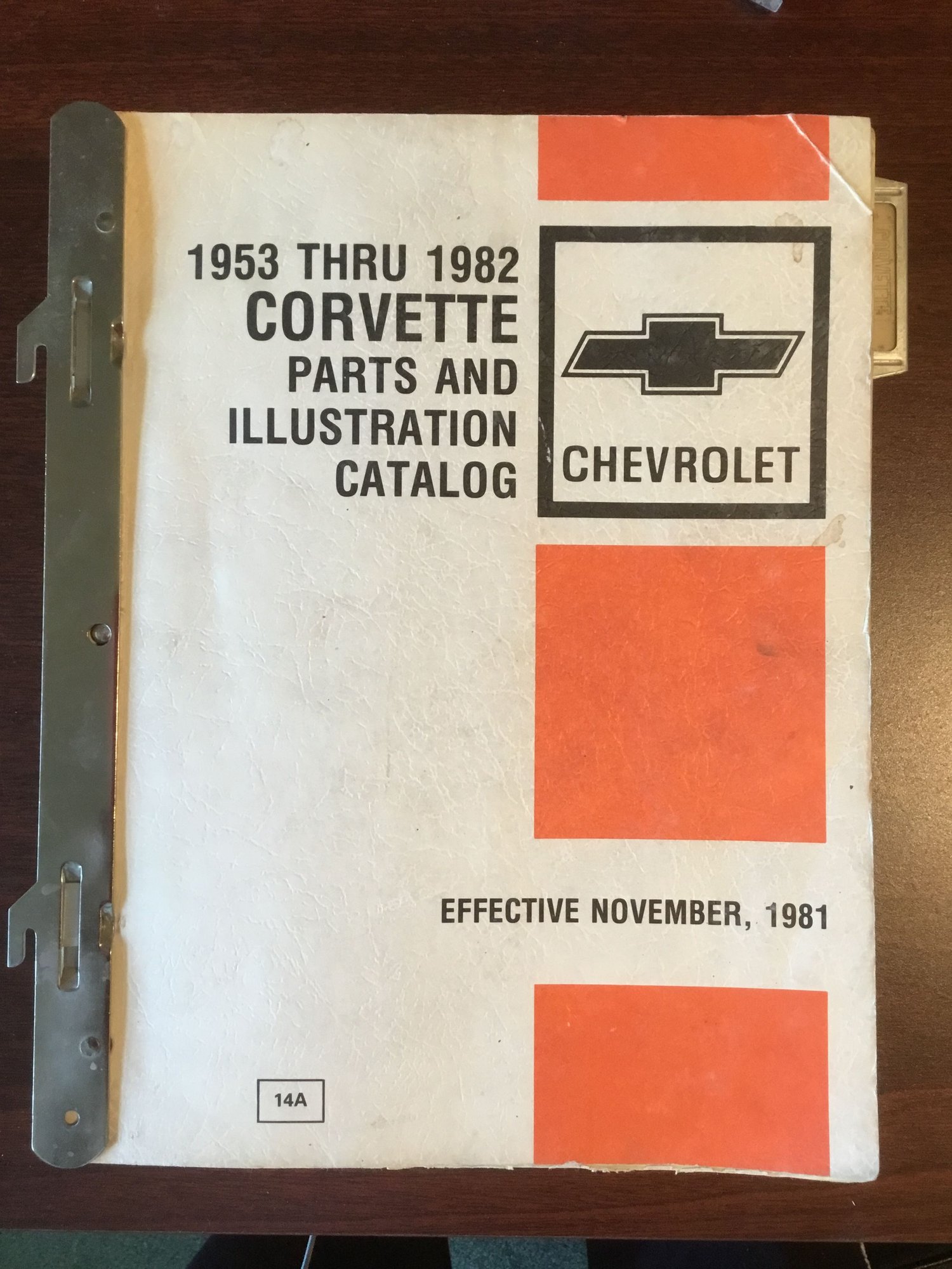 FS (For Sale) GM Corvette 1953 thru 1982 Parts & Illustration Catalog