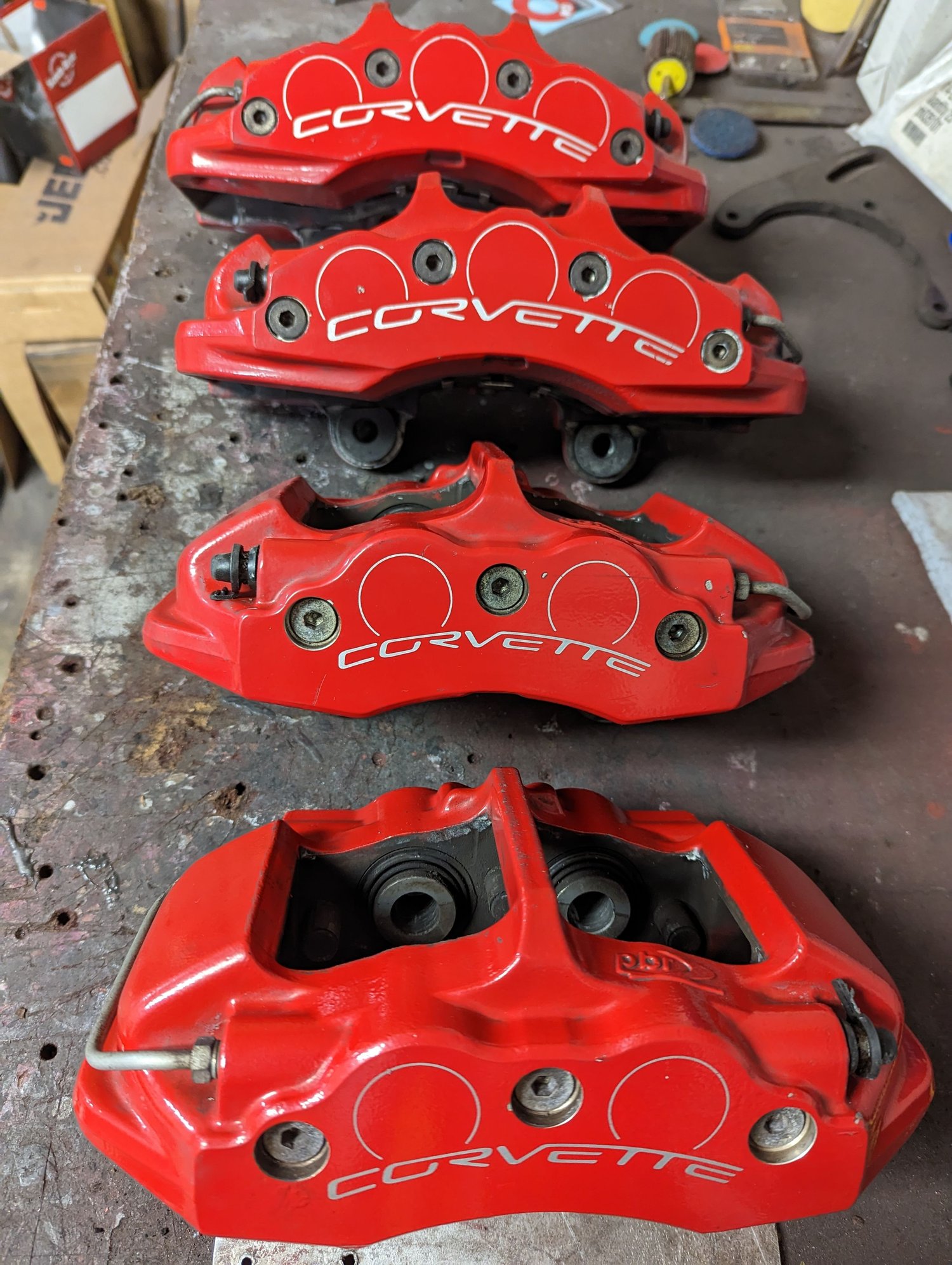 USED c6 ZO6 Brake Calipers Red complete set CorvetteForum Chevrolet Corvette Forum Discussion